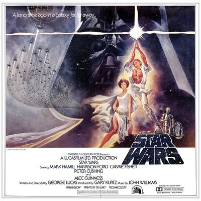 260: STAR WARS: A NEW HOPE - Six Sheet (77" x 76.5"); Very Fine- Folded