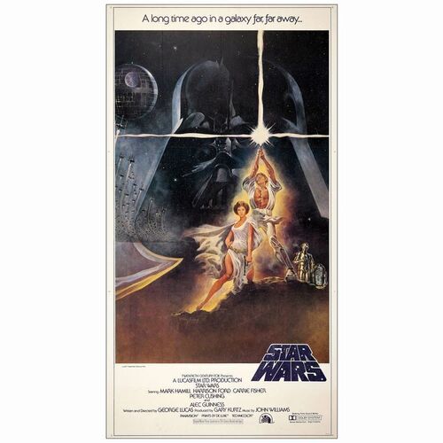 265: STAR WARS: A NEW HOPE - Three Sheet (40.5" x 77"); International; Very Fine Folded