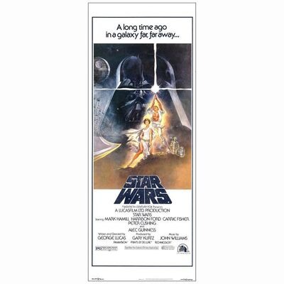 267: STAR WARS: A NEW HOPE - Insert (14" x 36"); Style A; Very Fine Rolled