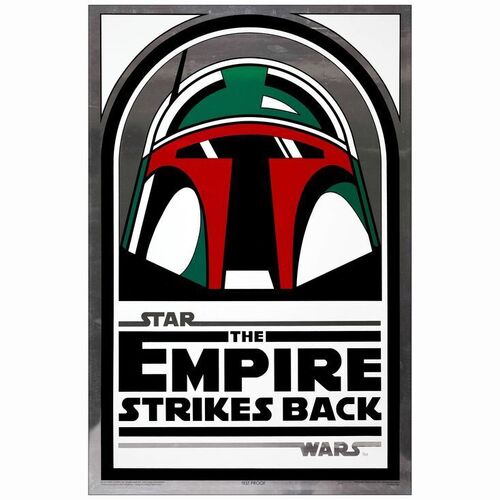 285: STAR WARS: THE EMPIRE STRIKES BACK - One-Sheet, Test Proof (27" x 41"); 15th Anniversary Silver Mylar, Style A; Very Fine Rolled