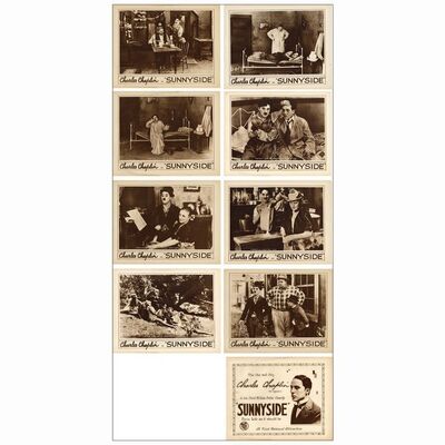 289: SUNNYSIDE - Lobby Card Set (9) (11" x 14"); Very Fine+