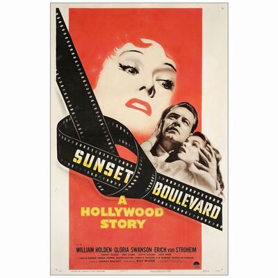290: SUNSET BOULEVARD - One-Sheet (27" x 41"); Style A; Fine+ on Linen