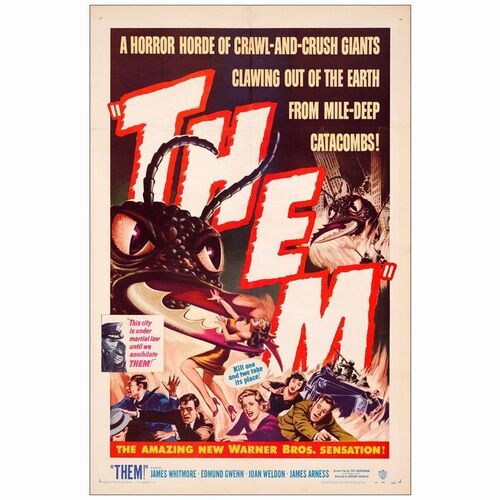 296: THEM - One-Sheet (27" x 41"); Very Fine on Linen