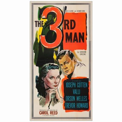 299: THE THIRD MAN - Three Sheet (41" x 79"); Very Fine- Folded