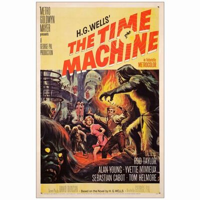 302: THE TIME MACHINE - One-Sheet (27" X 41"); Very Fine+ on Linen