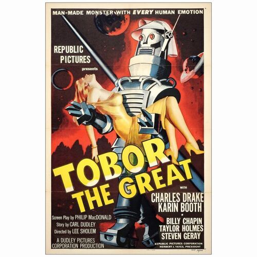 306: TOBOR THE GREAT - One-Sheet (27" x 41"); Very Fine- Folded