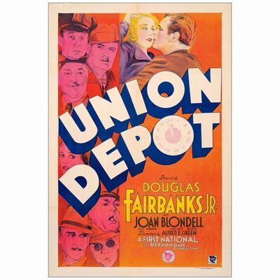 311: UNION DEPOT - One Sheet (27.25" x 40.75"); Very Fine- on Linen