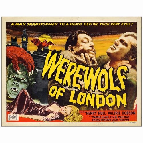 315: WEREWOLF OF LONDON - Half Sheet (22" x 28"); Fine Rolled