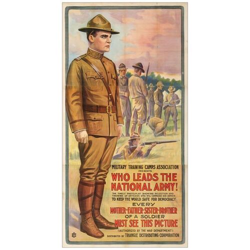 317: WHO LEADS THE NATIONAL ARMY! - Three Sheet (41" x 80"); Very Fine- Folded