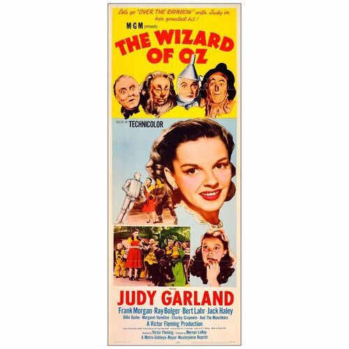 319: THE WIZARD OF OZ - Insert (14" x 36); Very Fine Folded