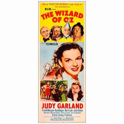 319: THE WIZARD OF OZ - Insert (14" x 36); Very Fine Folded