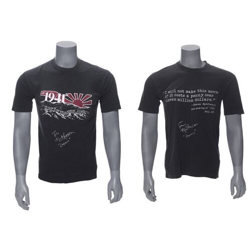 328: 1941 - Black Crew T-Shirt (2) (Large (2)) Autographed by Tim Matheson; Tim Matheson Collection; Near Mint