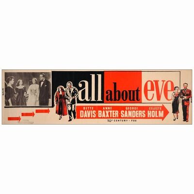 337: ALL ABOUT EVE - Banner (81.5" x 24"); From the Leonard Maltin Collection; Very Fine- Rolled