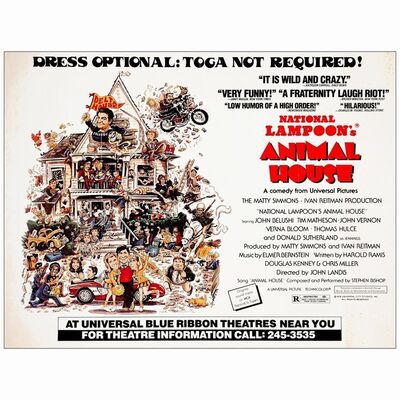 340: ANIMAL HOUSE - Subway (59.25" x 45"); Fine+ Folded