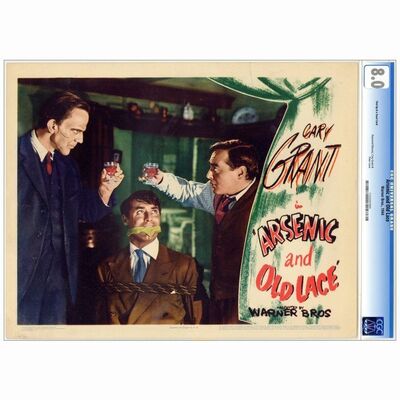344: ARSENIC AND OLD LACE - CGC Graded Lobby Card (11" x 14"); Very Fine