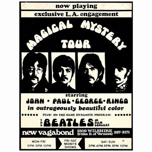 347: THE BEATLES MAGICAL MYSERY TOUR - Special Promo Poster (15.75" x 20.75"); Fine+ Rolled