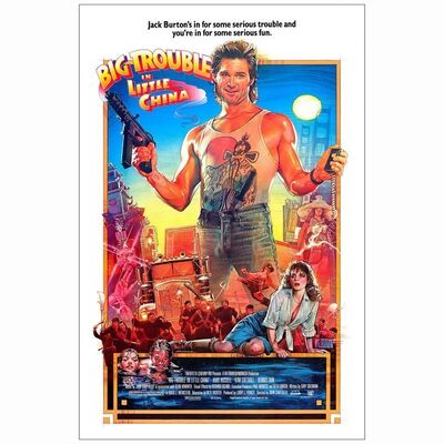 350: BIG TROUBLE IN LITTLE CHINA - One-Sheet (27" x 41"); Studio Style; Near Mint Rolled