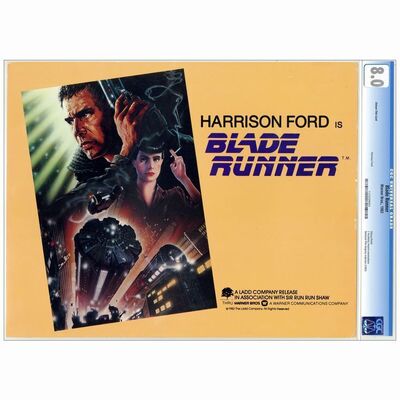 352: BLADE RUNNER - CGC Graded Lobby Card (11" x 14"); Very Fine