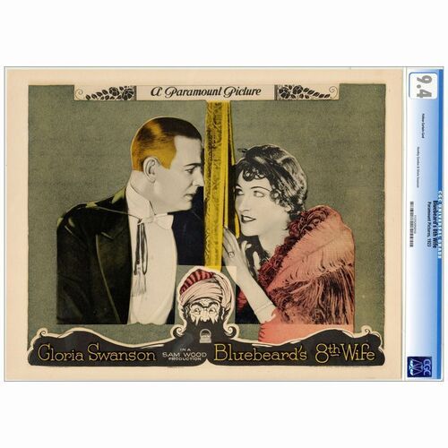 355: BLUEBEARD'S EIGHTH WIFE - CGC Graded Lobby Card (11" x 14"); Near Mint