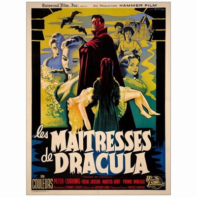 357: THE BRIDES OF DRACULA - French Grande (46"x 61.5"); Very Fine on Linen