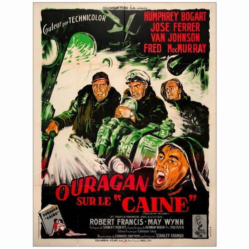 362: THE CAINE MUTINY - French Grande (47" x 63"); Style A; Very Fine- Folded
