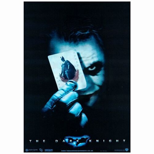 384: THE DARK KNIGHT - British Lenticular (11.5" x 16.5"); Near Mint Rolled