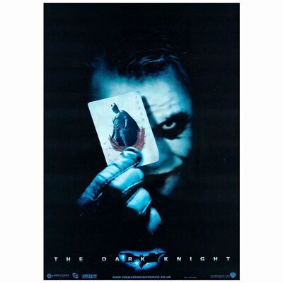 384: THE DARK KNIGHT - British Lenticular (11.5" x 16.5"); Near Mint Rolled