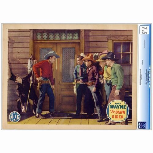 388: THE DAWN RIDER - CGC Graded Lobby Card (11" x 14"); Very Fine-
