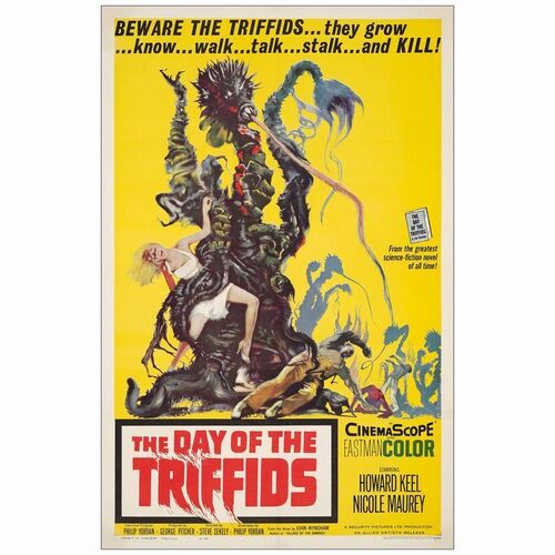 389: DAY OF THE TRIFFIDS - One-Sheet (27" x 41.5"); Very Fine on Linen