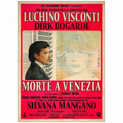 390: DEATH IN VENICE - Italian 2-Fogli (39" x 55"); Fine- on Linen