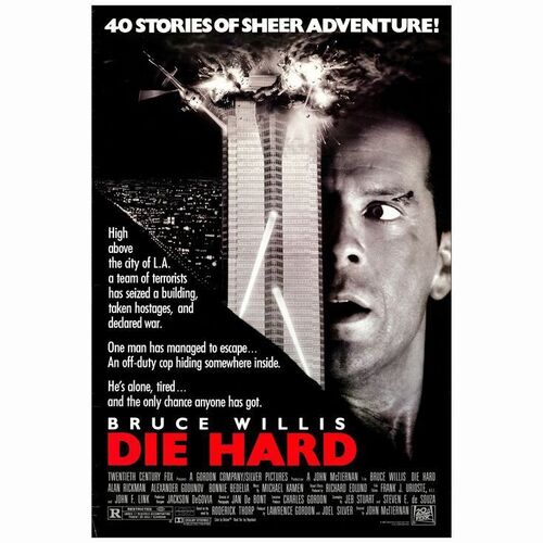 391: DIE HARD - One Sheet (27" x 40"); Very Fine Rolled