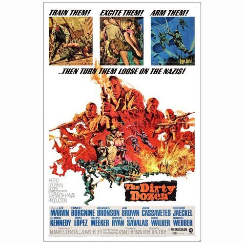 393: THE DIRTY DOZEN - One-Sheet (27" x 41"); Near Mint Folded
