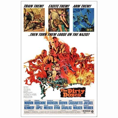 393: THE DIRTY DOZEN - One-Sheet (27" x 41"); Near Mint Folded