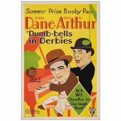 403: DUMB-BELLS IN DERBIES - One-Sheet (27" x 41"); Fine+ on Linen
