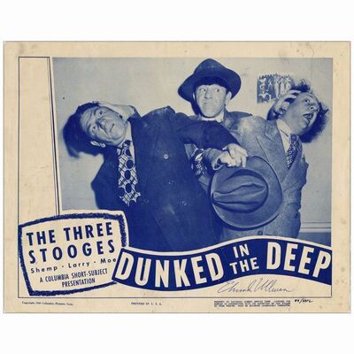 405: DUNKED IN THE DEEP - Lobby Card (11" x 14") Autographed by Edward Ullman; Fine-