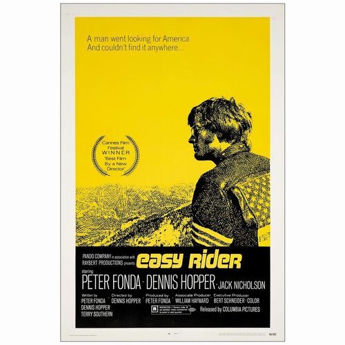 407: EASY RIDER - One Sheet (27" x 40.5"); Fine+ on Linen