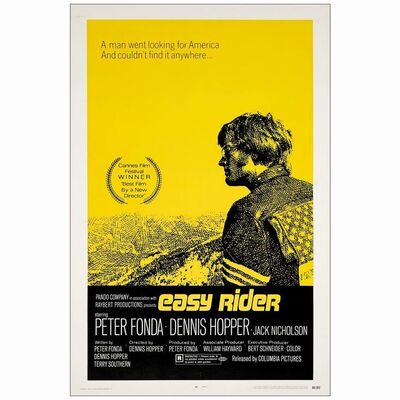 407: EASY RIDER - One Sheet (27" x 40.5"); Fine+ on Linen