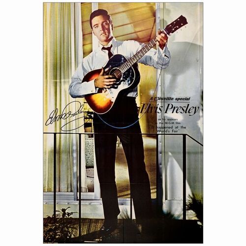 411: ELVIS PRESLEY IN IT HAPPENED AT THE WORLD'S FAIR - Reveille British Poster (39.5" x 59.75"); Full-Bleed; Very Fine- Folded