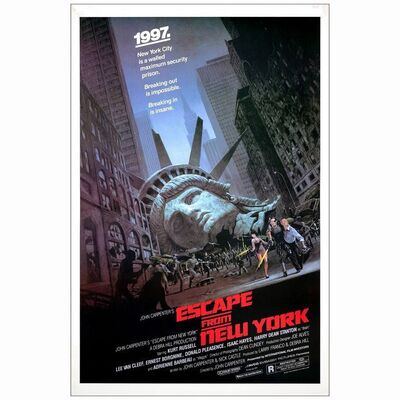 417: ESCAPE FROM NEW YORK - One-Sheet (27" x 41"); Very Fine+ Rolled