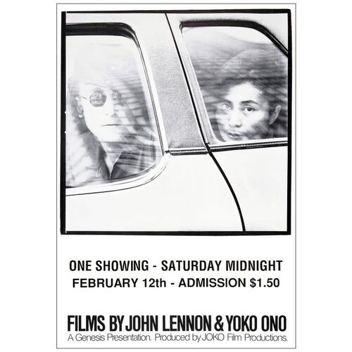 424: FILMS BY JOHN LENNON AND YOKO ONO - One-Sheet (27" x 39"); Iain MacMillian Photo Style; Very Fine+ Rolled