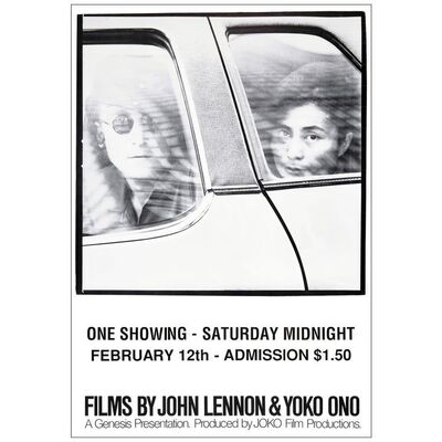 424: FILMS BY JOHN LENNON AND YOKO ONO - One-Sheet (27" x 39"); Iain MacMillian Photo Style; Very Fine+ Rolled