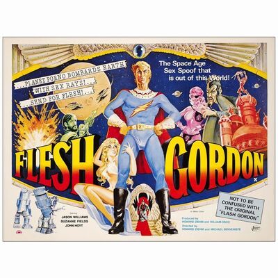 427: FLESH GORDON - British Quad (30" x 40"); Very Fine Rolled