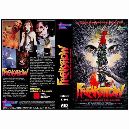 432: FREAKSHOW - German A0 Poster (43" x 31"); AKA Black Roses; Very Fine+ Rolled