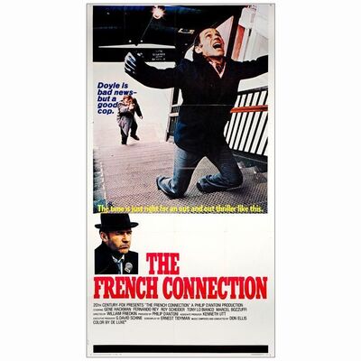 434: THE FRENCH CONNECTION - Three Sheet (41" x 79"); International; Near Mint Folded