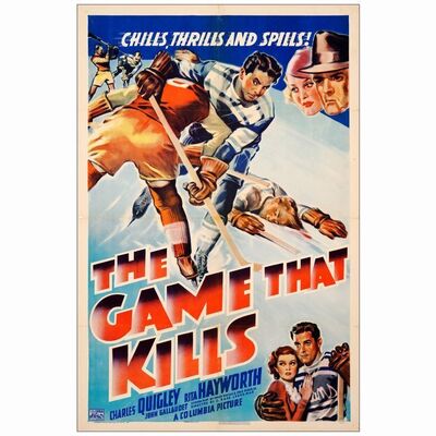 438: THE GAME THAT KILLS - One Sheet (27" x 41"); Very Fine- on Linen