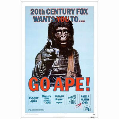 441: GO APE! - Planet Of The Apes Film Festival One-Sheet (27" x 41"); Fine+ Folded