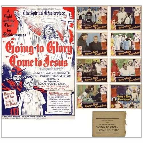 446: GOING TO GLORY...COME TO JESUS - One-Sheet & Lobby Card Set (8) (26.5" x 41" & 11" x 14"); Very Fine Folded