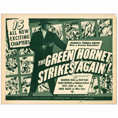 455: THE GREEN HORNET STRIKES AGAIN - Lobby Card (11" x 14"); Fine+