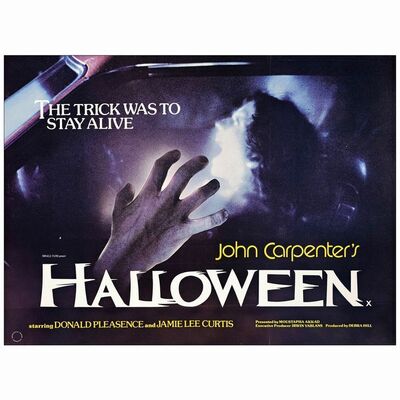 456: HALLOWEEN - British Quad (29.25" x 39.25"); Very Good+ Rolled
