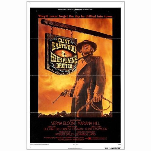 461: HIGH PLAINS DRIFTER - One-Sheet (27" x 41"); Very Fine- Folded